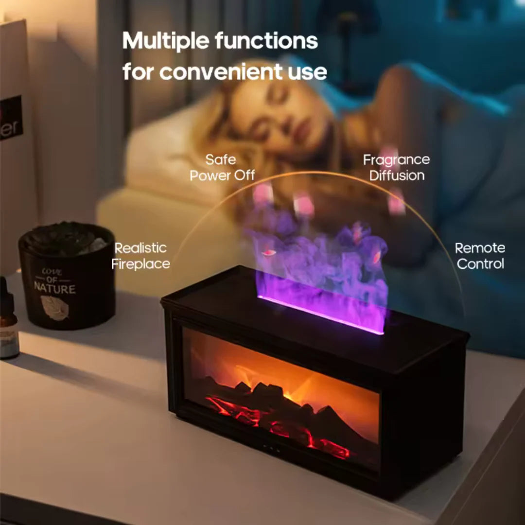 AromaFlamme™ – LED-Flammen Aroma-Diffusor mit Ultraschall