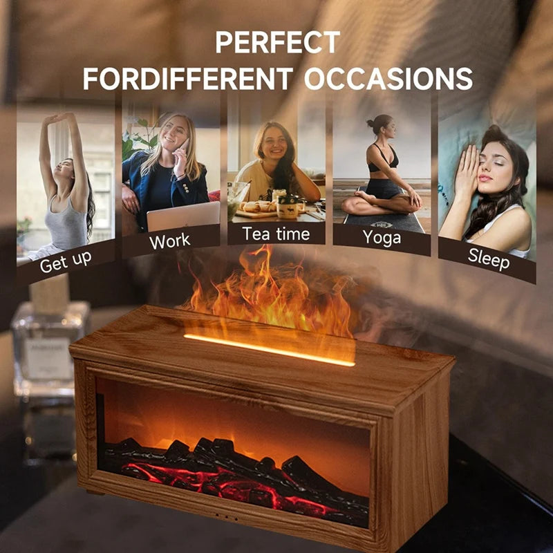 AromaFlamme™ – LED-Flammen Aroma-Diffusor mit Ultraschall